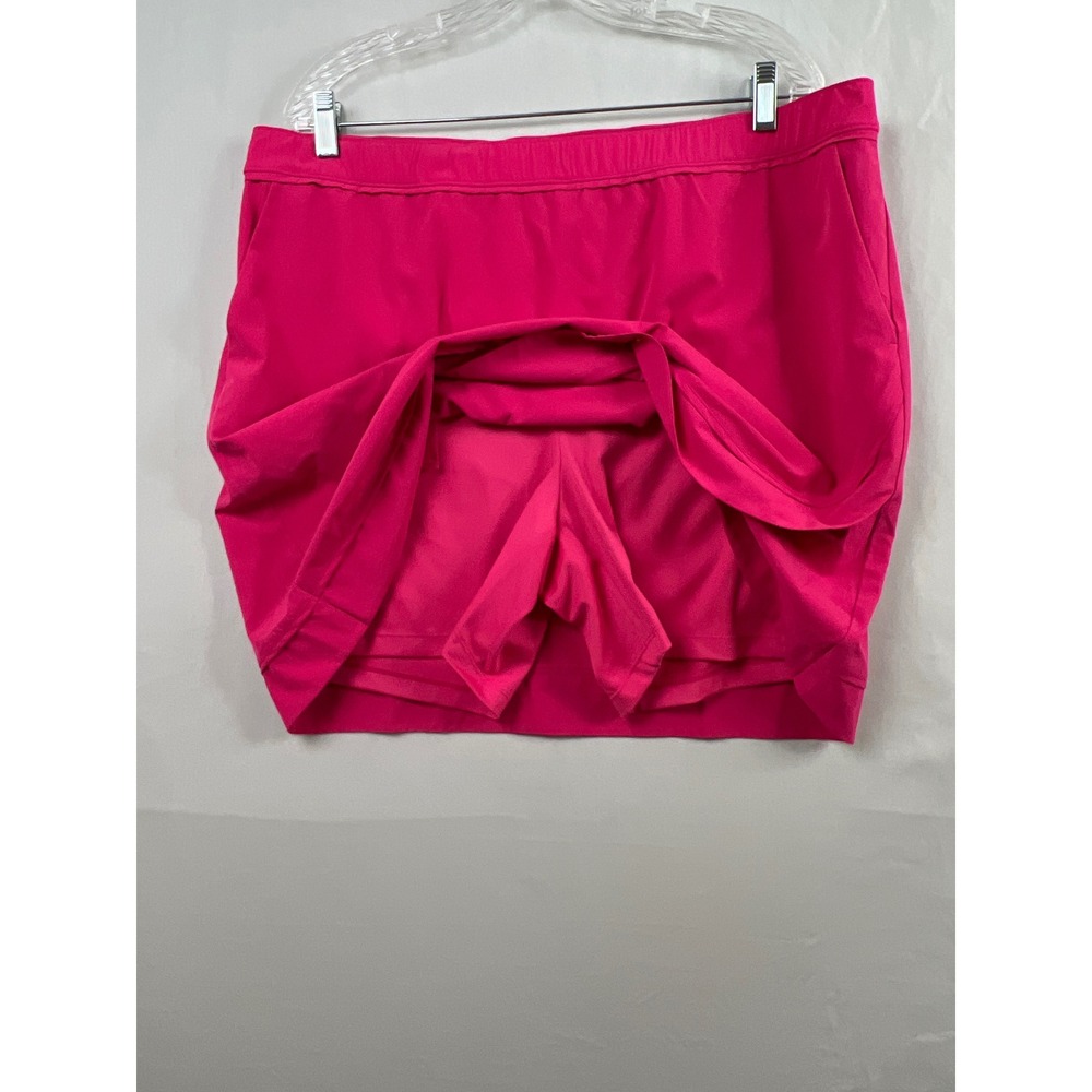 Chico's 3 Zenergy Skort Women 16 Pink Activewear Pickleball Golf Stretch Pocket - Picture 4 of 10